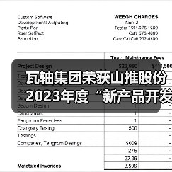 瓦轴集团荣获山推股份2023年度“新产品开发奖”（图4）