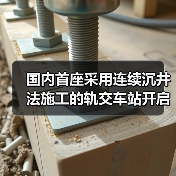 国内首座采用连续沉井法施工的轨交车站开启下沉(图3) 国内首座采用连续沉井法施工的轨交车站开启下沉(图3)
