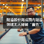 隧道股份完成国内隧道领域无人摊铺“首秀”(图3) 隧道股份完成国内隧道领域无人摊铺“首秀”(图3)
