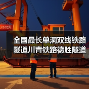 全国最长单洞双线铁路隧道川青铁路德胜隧道贯通(图1) 全国最长单洞双线铁路隧道川青铁路德胜隧道贯通(图1)