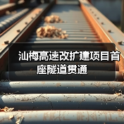 汕梅高速改扩建项目首座隧道贯通（图3）