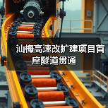 汕梅高速改扩建项目首座隧道贯通（图4）