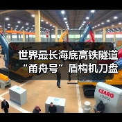 世界最长海底高铁隧道“甬舟号”盾构机刀盘下井（图3）